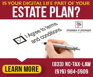 Stephen P. Stewart, J.D., LL.M. (Taxation) has practiced law in the state of North Carolina for over 25 years concentrating in the areas of business, estate and tax law and is pioneering a new area of law called "digital estate planning."
